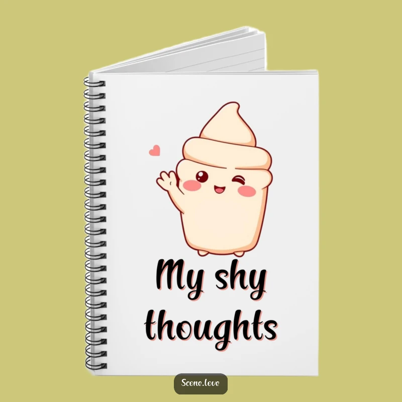 Funny Shy Scone Notebook: Jot Down Sweet Thoughts - Your Ideal Funny Gift