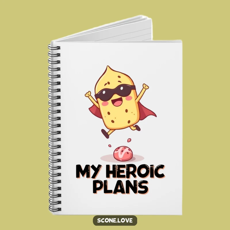 Funny Superhero Scone Notebook: Jot Down Ideas with Heroic Funny Flair