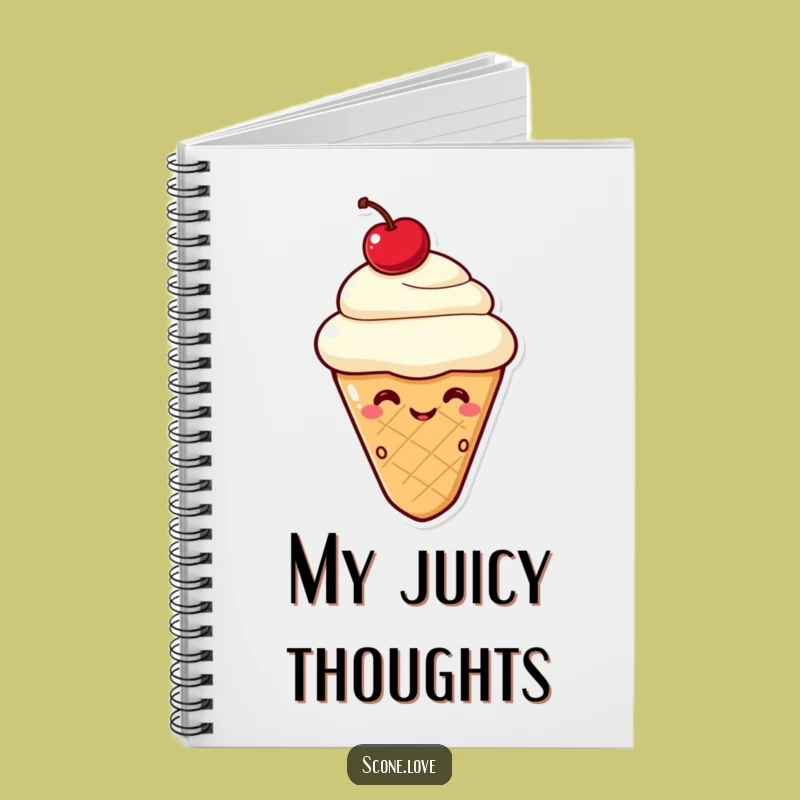 Funny Kawaii Scone Wink Notebook: Jot Down Cheeky Ideas, A Great Scone Gift