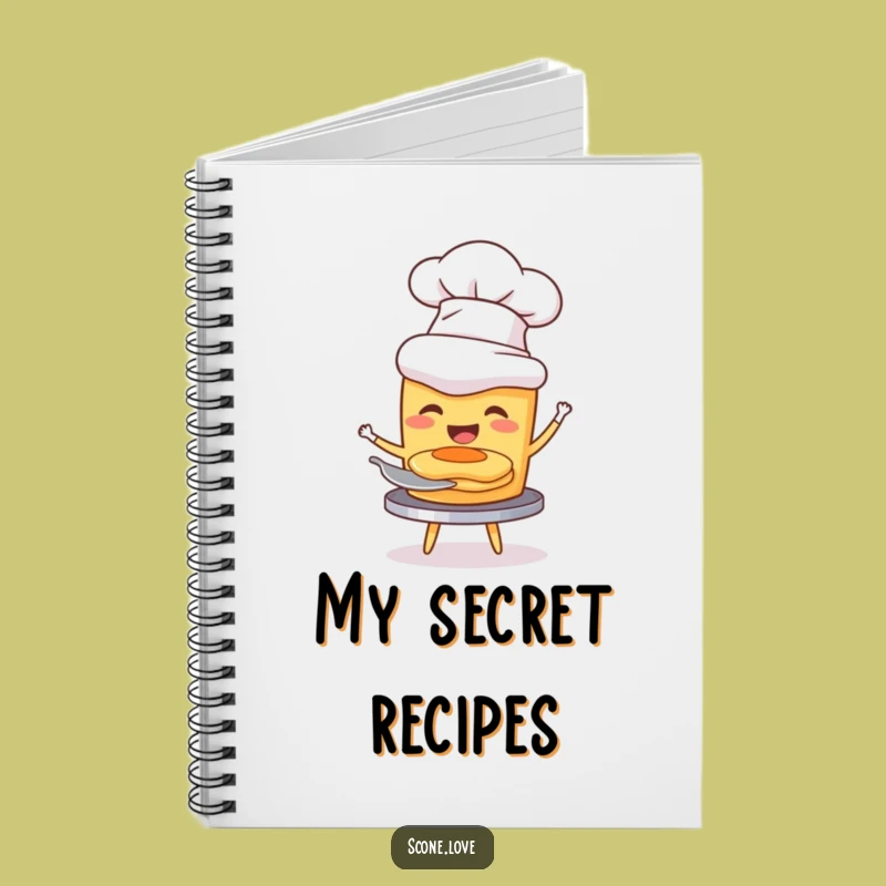 Funny Chef Scone Notebook: Culinary Journal Gift