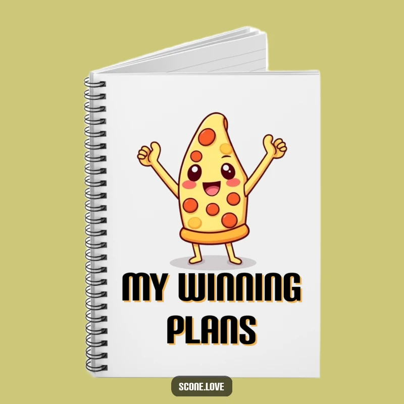 Funny Pizza Notebook: Triumphant Ideas for Your Notes