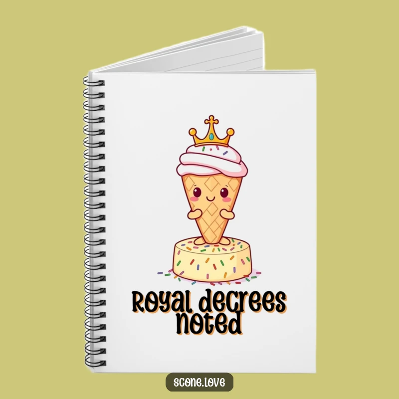Funny Royal Scone Notebook - Humorous Journal for Sweet Ideas