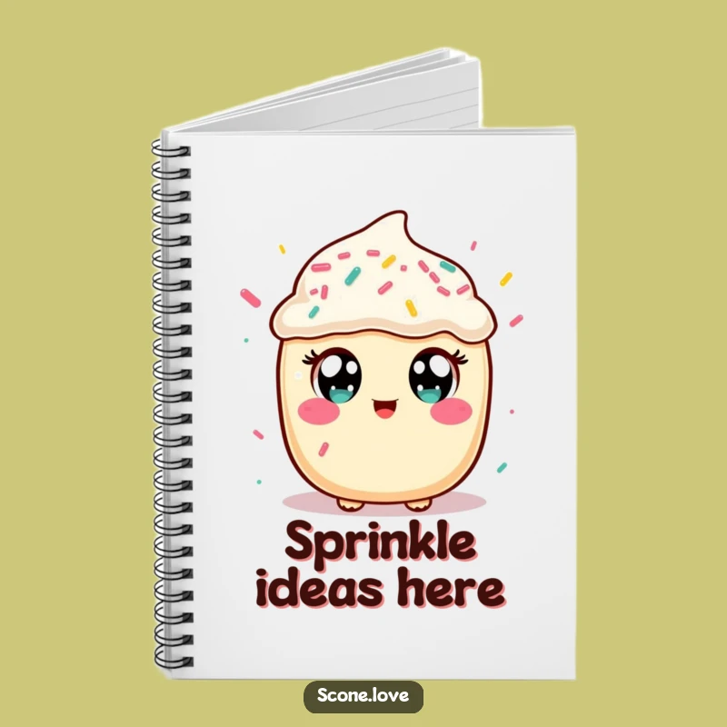 Funny Kawaii Scone Sprinkle Catcher Notebook: Journal Funny Gift