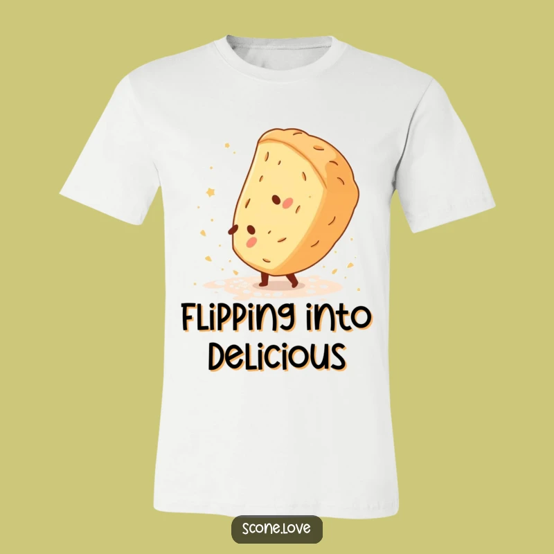 Funny Scone Cartwheel T-Shirt - Baking Acrobat's Whimsical Funny Gift