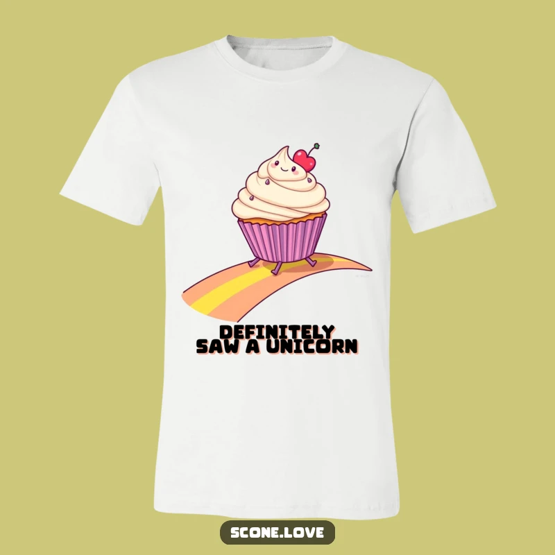 Funny Cupcake Rainbow Slide T-Shirt - Hilarious Whimsical Tee Gift Idea