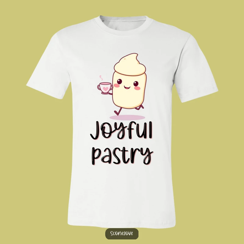 Funny Kawaii Scone T-Shirt - Joyful Tea Time Tee, Adorable Gift