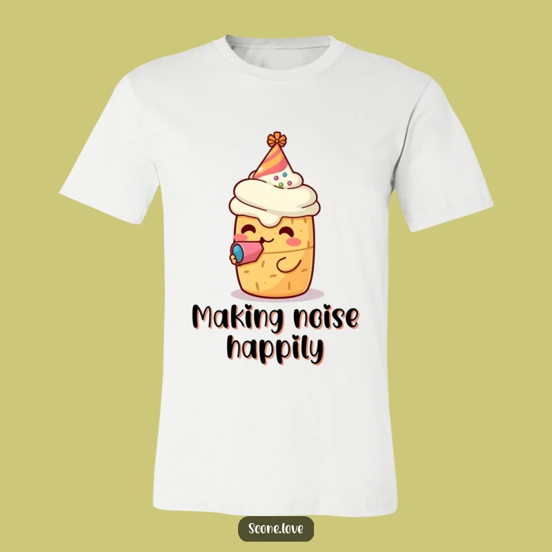 Funny Scone Party Hat T-Shirt: Festive Baker Funny Gift