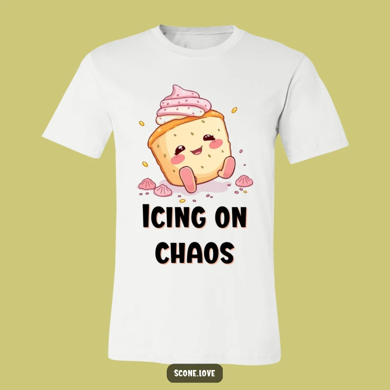 Funny Tripping Scone T-Shirt: Hilarious Pastry Mishap Tee, Ideal Funny Gift