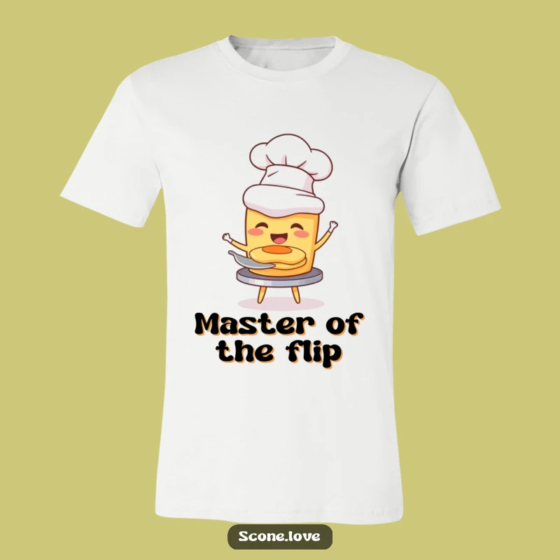 Funny Chef Scone T-Shirt: Joyful Pancake Flipper Gift