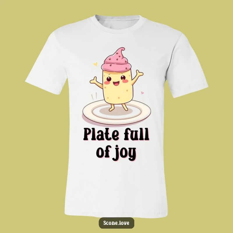 Funny Scone Happy Dance T-Shirt: Kawaii Baker's Celebration Funny Gift