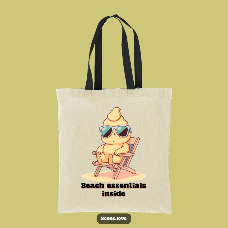 Funny Scone Beach Day Tote Bag: Carry Your Laughs in Style, Hilarious Funny Gift