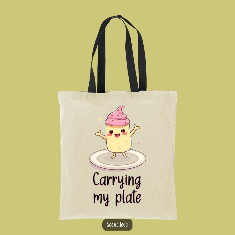 Funny Scone Happy Dance Tote Bag: Carry Your Joy Funny Gift