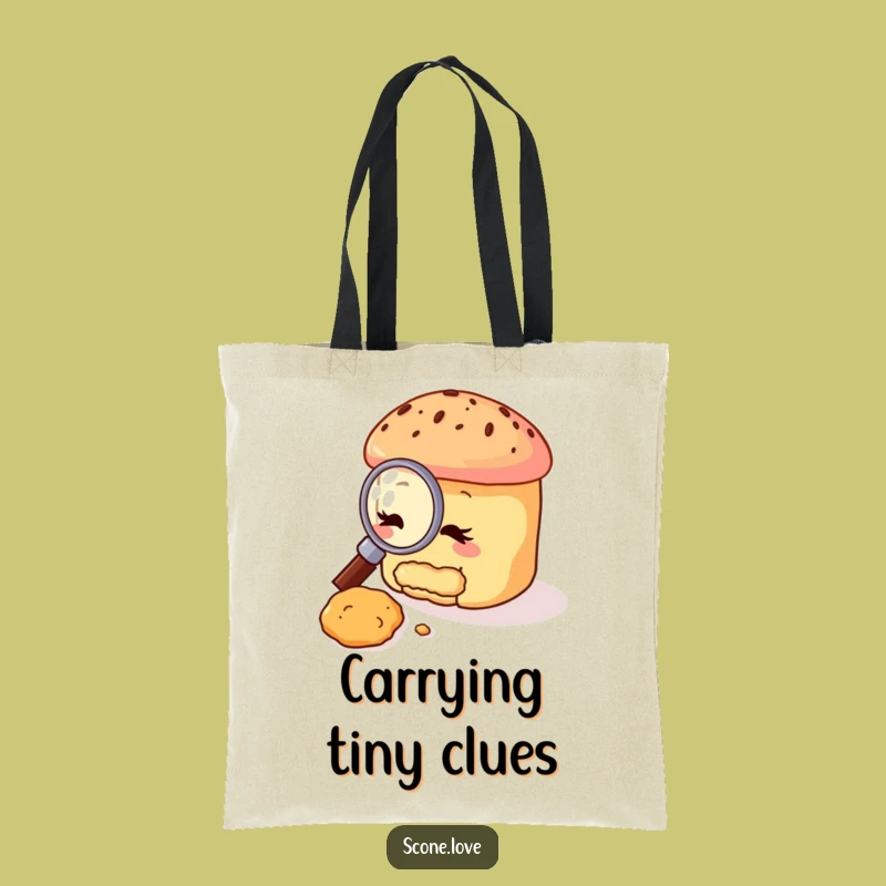 Funny Scone Detective Tote Bag: Carry Your Clues in Style, Perfect Funny Gift