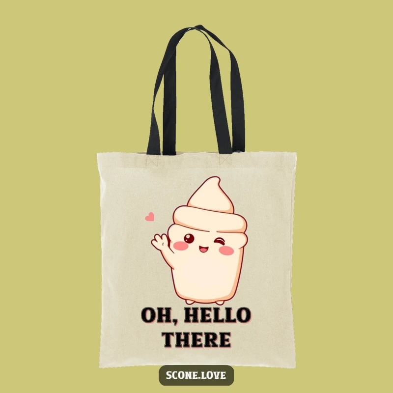 Funny Shy Scone Tote Bag: Carry Sweetness with You - A Lovely Funny Gift