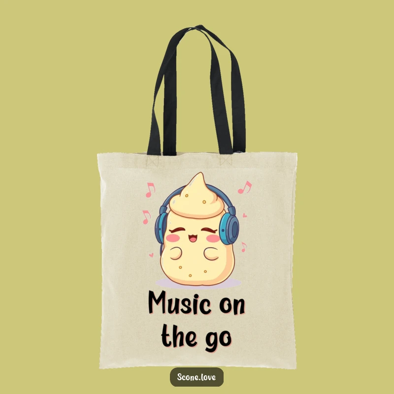 Funny Groovy Scone Tote Bag: Carry Your Tunes in Style - Fun Funny Gift